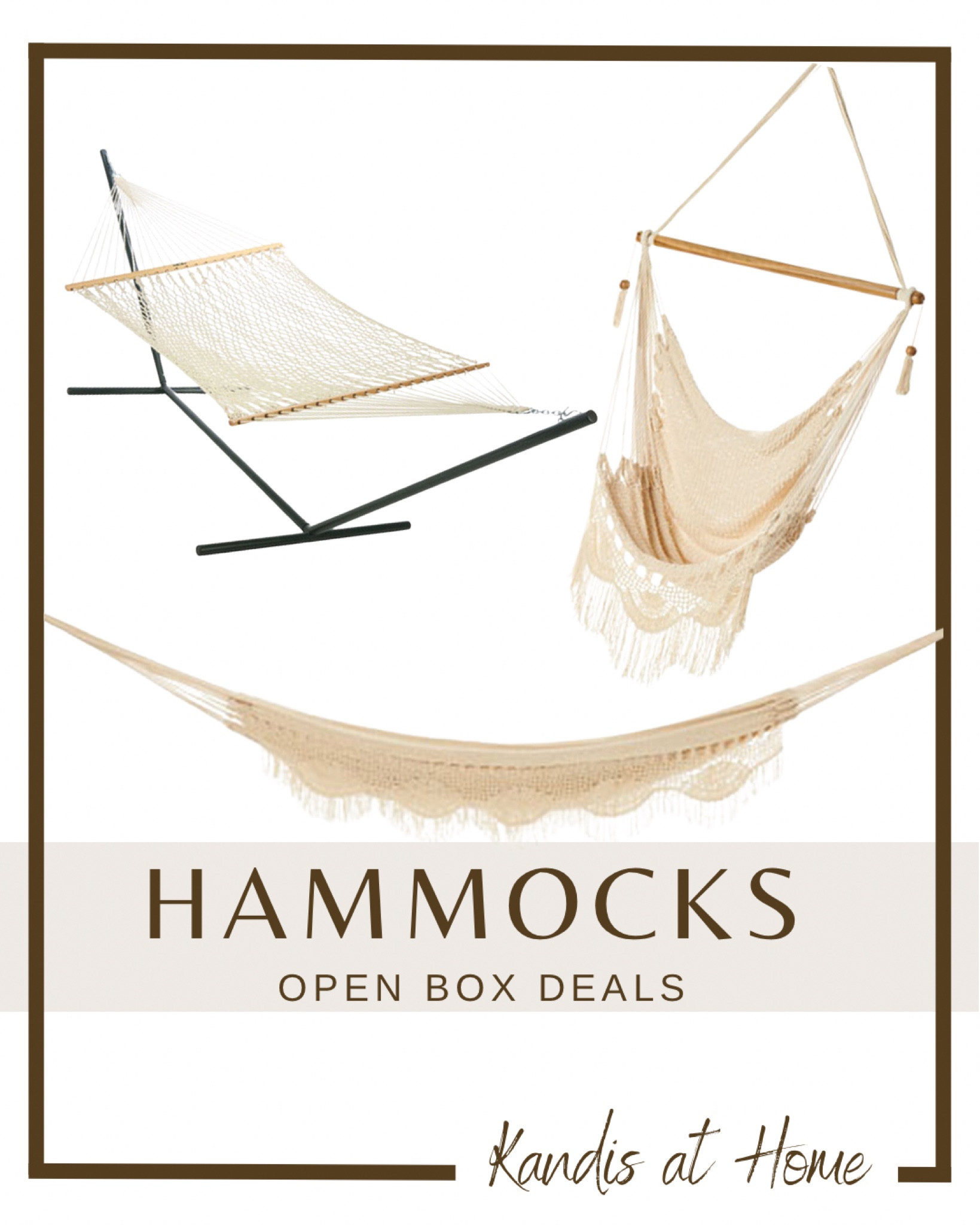 Get summer time ready with these open box deals. PATIO FURNITURE | SUMMERTIME | OPENBOX DEALS | HAMMOCKS | BELLACOR

#LTKsalealert #LTKSeasonal #LTKGiftGuide