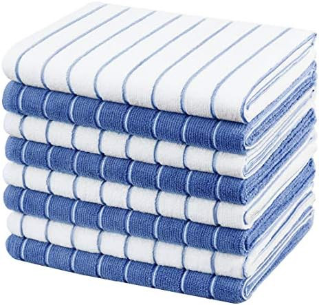 Gryeer Microfiber Kitchen Towels, Stripe Designed, Soft and Super Absorbent Dish Towels, Pack of ... | Amazon (US)