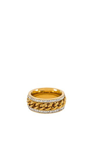 Parker Chain Ring in Gold | Revolve Clothing (Global)