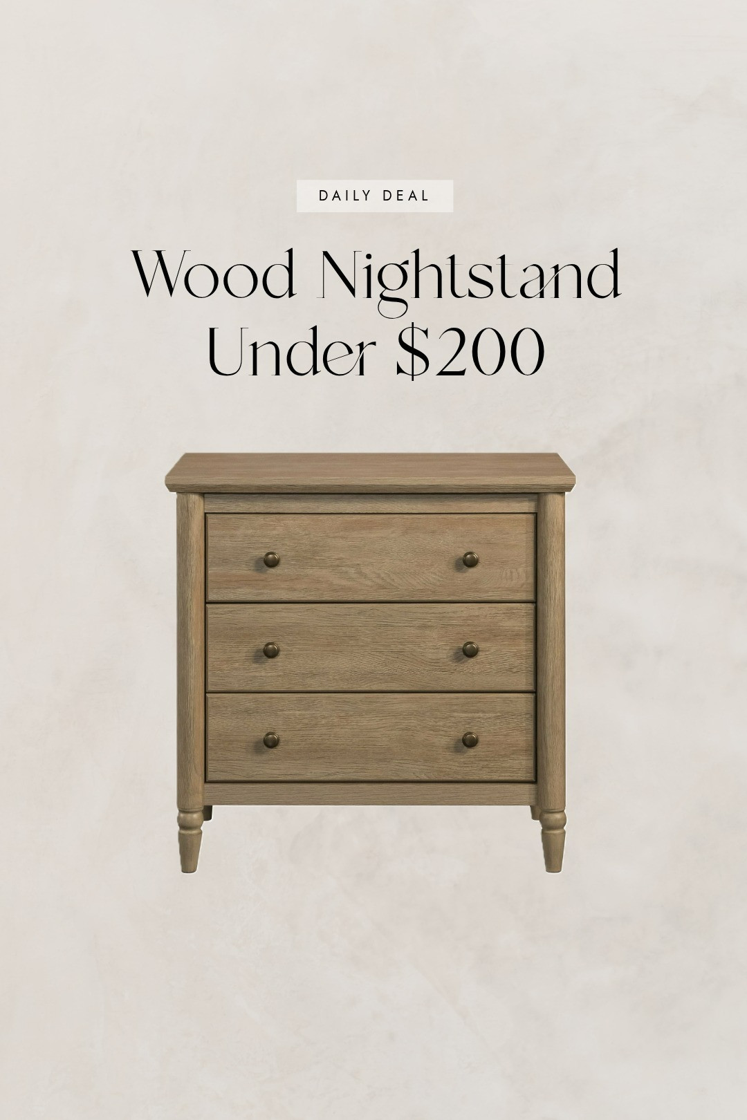 Back in Stock // Monroe Brushed Oak Nighstand from Walmart  

 #LTKHome #LTKSaleAlert #LTKFindsUnder100