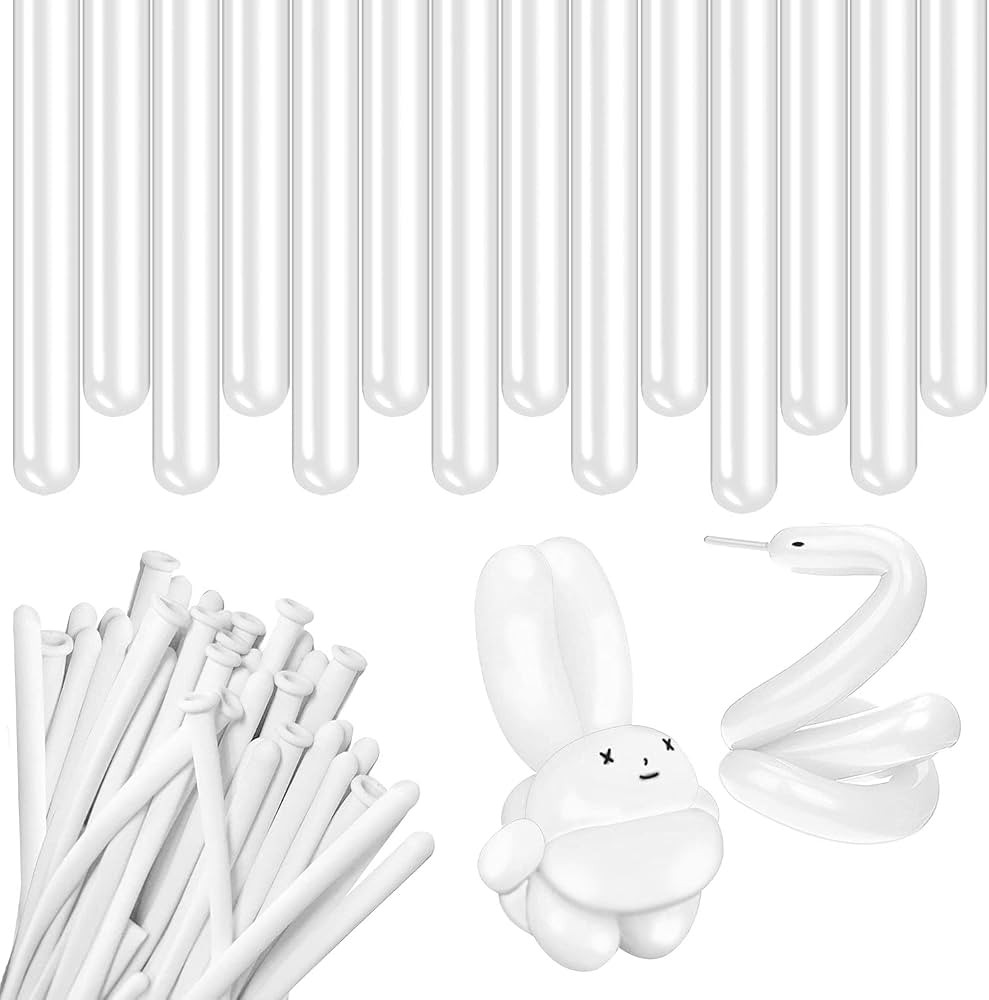 Rimobul 100PCS 260Q Twisting Animal Balloons Thickening Latex Twisting Modeling Long Magic Balloo... | Amazon (US)