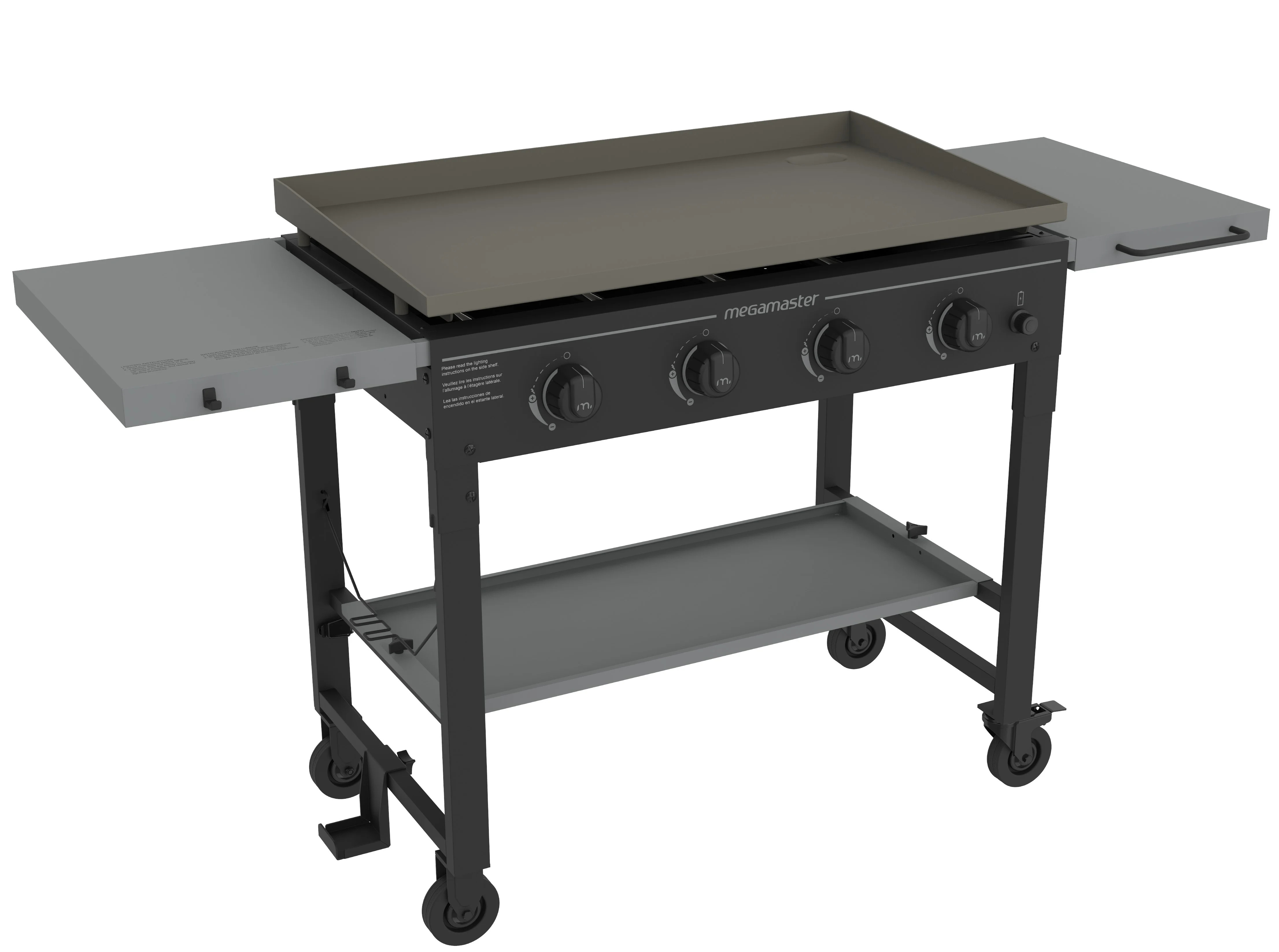 Megamaster 4-Burner Griddle Top Propane Gas Grill - Walmart.com | Walmart (US)