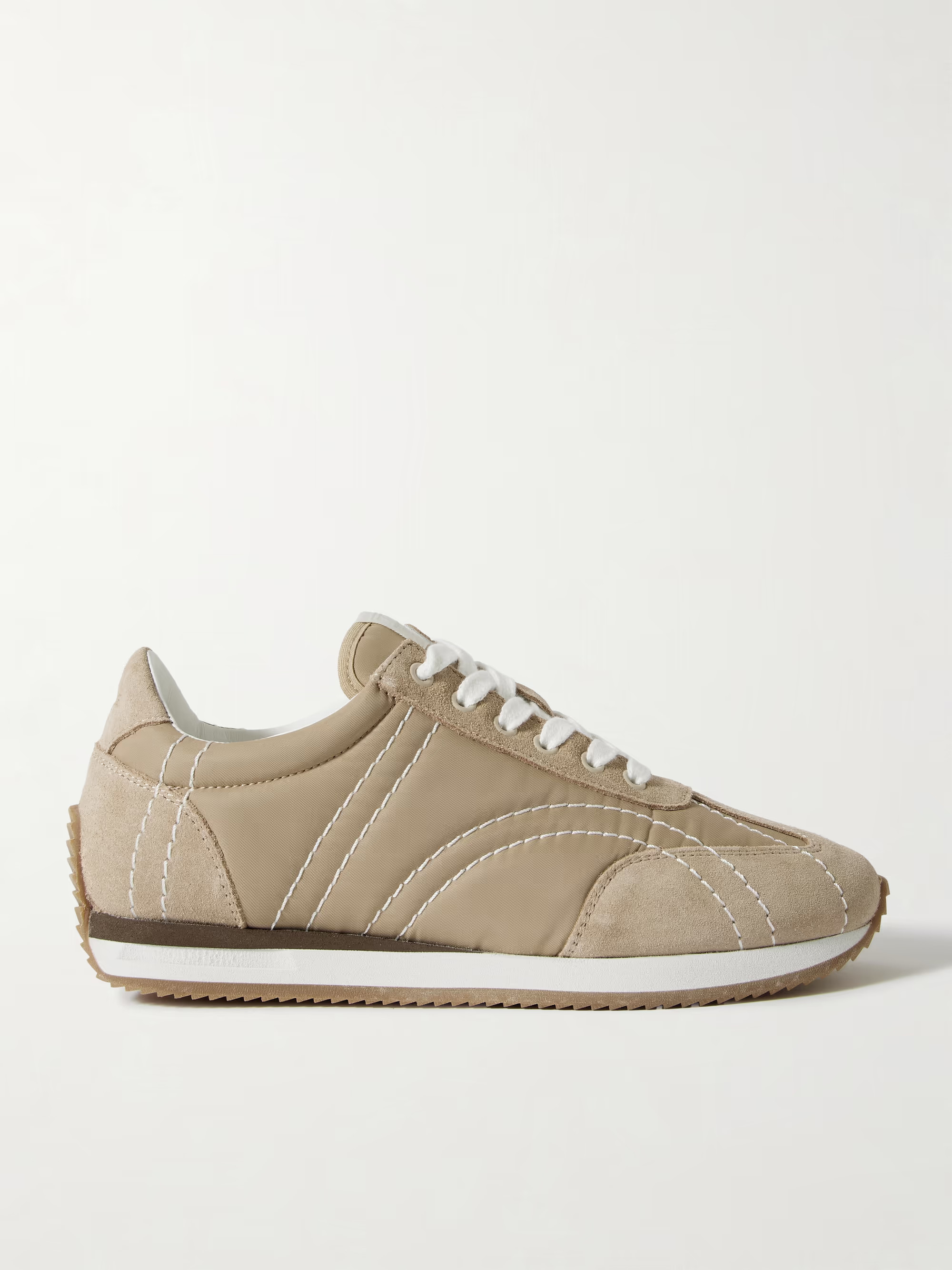 The Sport suede and twill sneakers | NET-A-PORTER (UK & EU)
