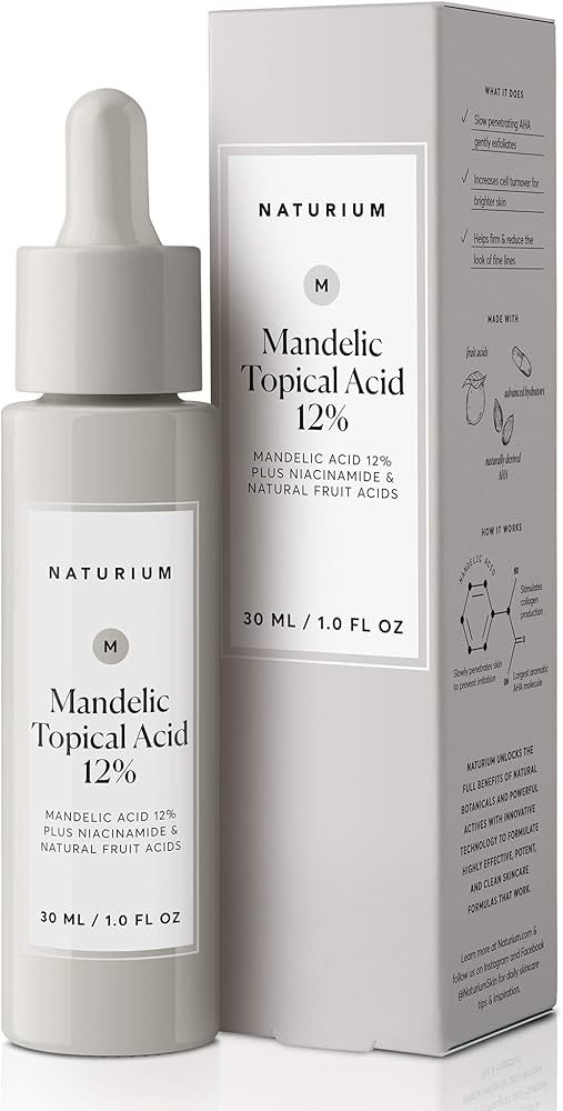 Naturium Mandelic Topical Acid 12%, Plus Niacinamide & Natural Fruit Acids, Anti-Aging Skin Care,... | Amazon (US)