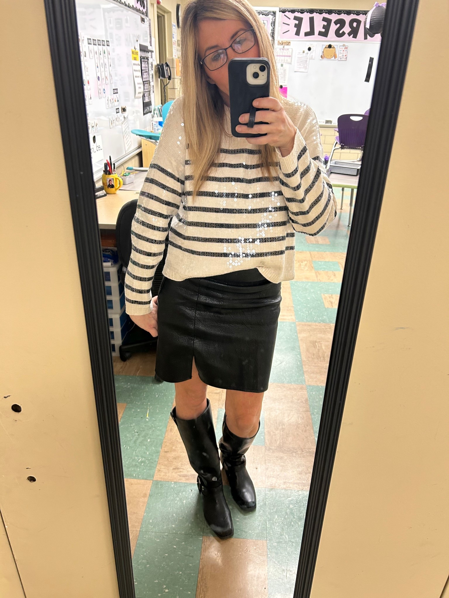 Never let Anyone Dull Your Sparkle!!! Wear the sequin and leather on a random Thursday!!! 

#LTKFindsUnder50 #LTKWorkwear #LTKStyleTip