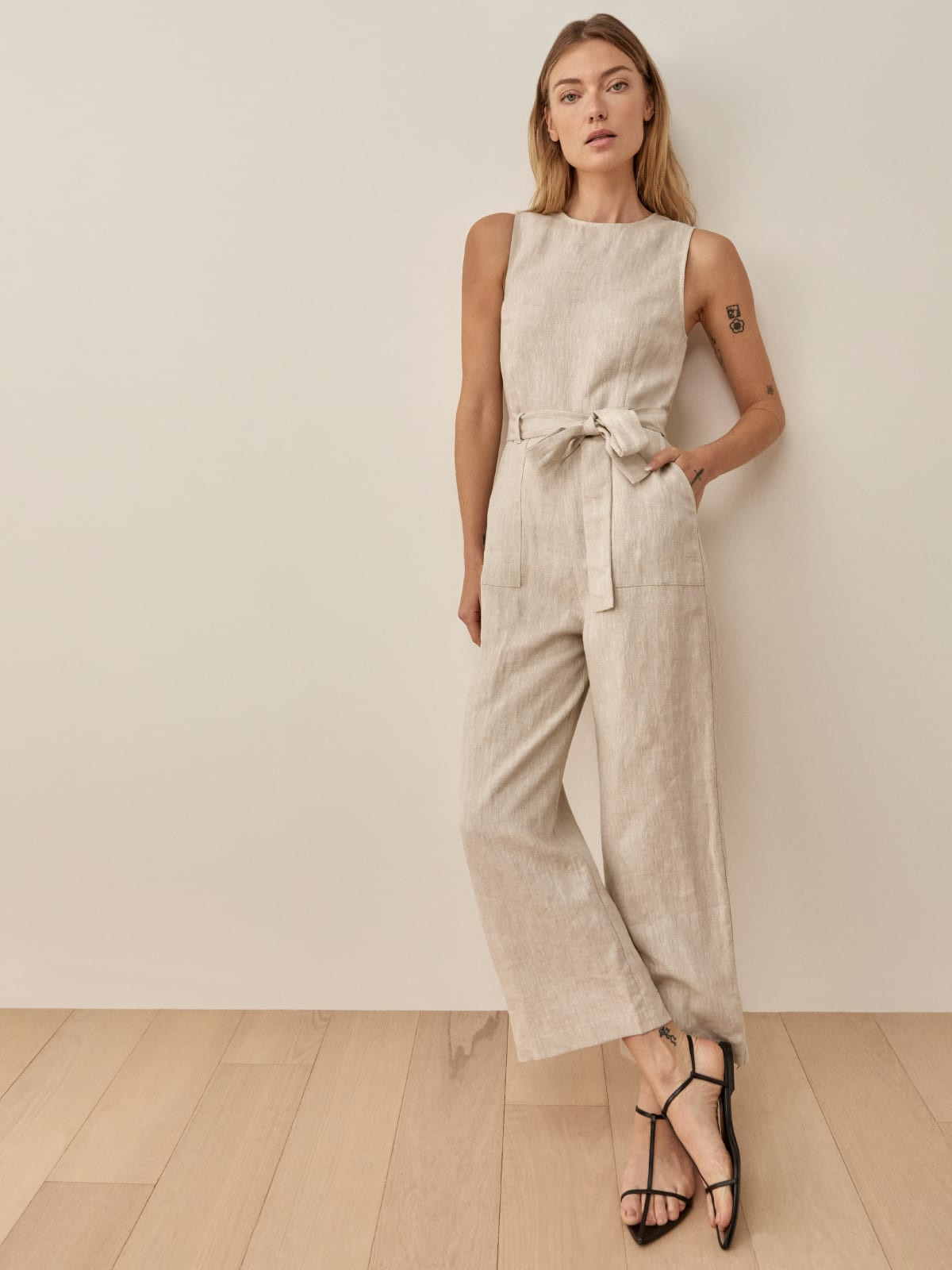 Naomi Linen Jumpsuit | Reformation (Global)