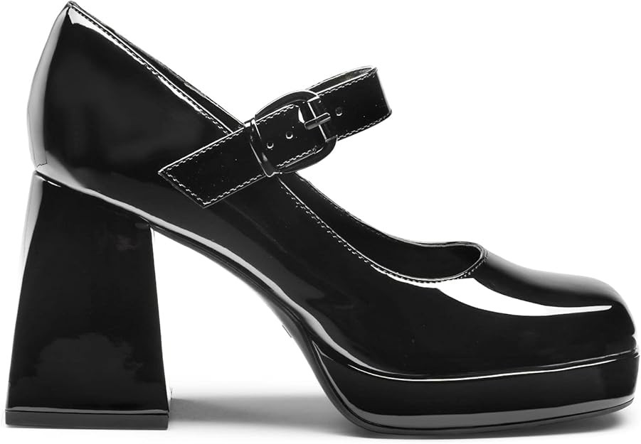 DREAM PAIRS Women's High Chunky Platform Closed Toe Mary Jane Block Heels Square Toe Strappy Dres... | Amazon (US)