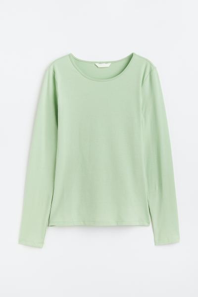 Langarmshirt aus Jersey | H&M (DE, AT, CH, NL, FI)