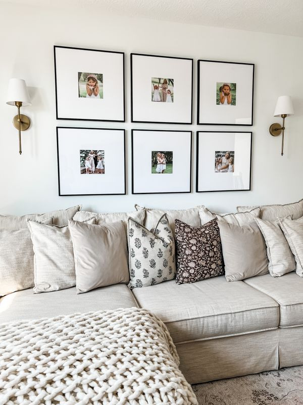 8" x 8" Flat Metal Frame in Satin Black, Single Matted | Frame It Easy