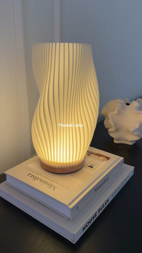 This pleated table lamp is so beautiful and under $20! It has 3 temperature settings and a dimmer. The perfect decor for a buffet table. #homedecor #interiordesign #organicmodern #affordabledecor #homefurnishing

#LTKFindsUnder50 #LTKHome #LTKSaleAlert