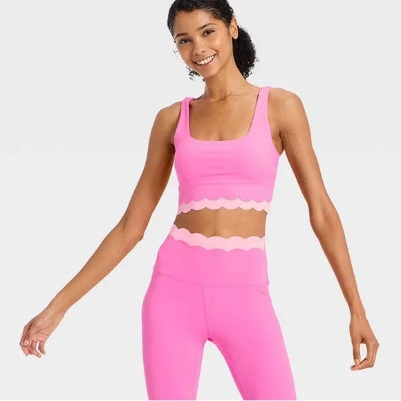 JoyLab Pink Scallop Bra | Poshmark