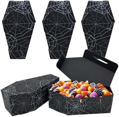 FRIDAY NIGHT 16 Pcs Halloween Coffin Paper Treat Boxes | Amazon (US)