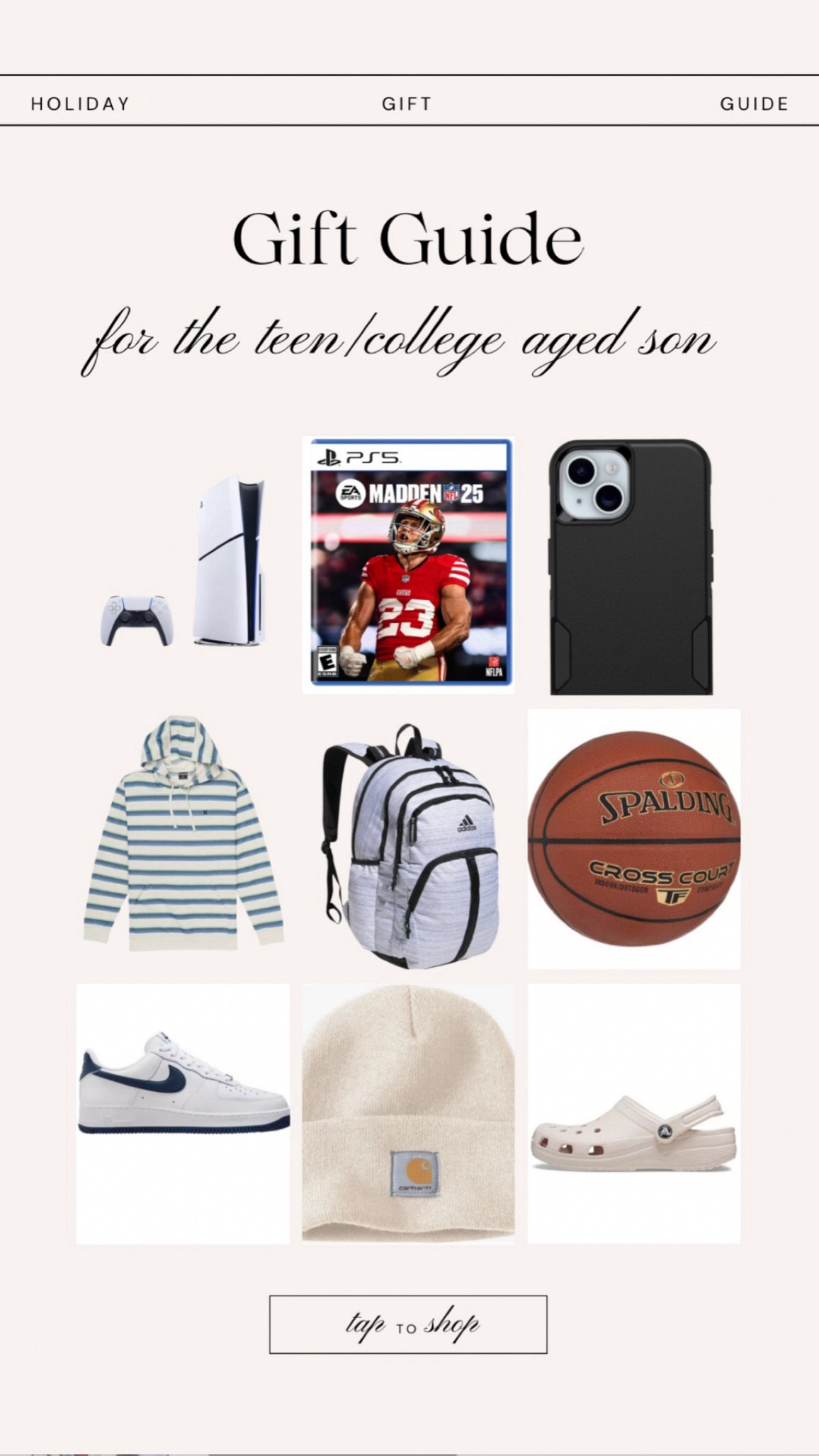 Gifts for the teen boy/college aged son 

#LTKCyberWeek #LTKHoliday #LTKGiftGuide

#LTKGiftGuide #LTKCyberWeek #LTKHoliday