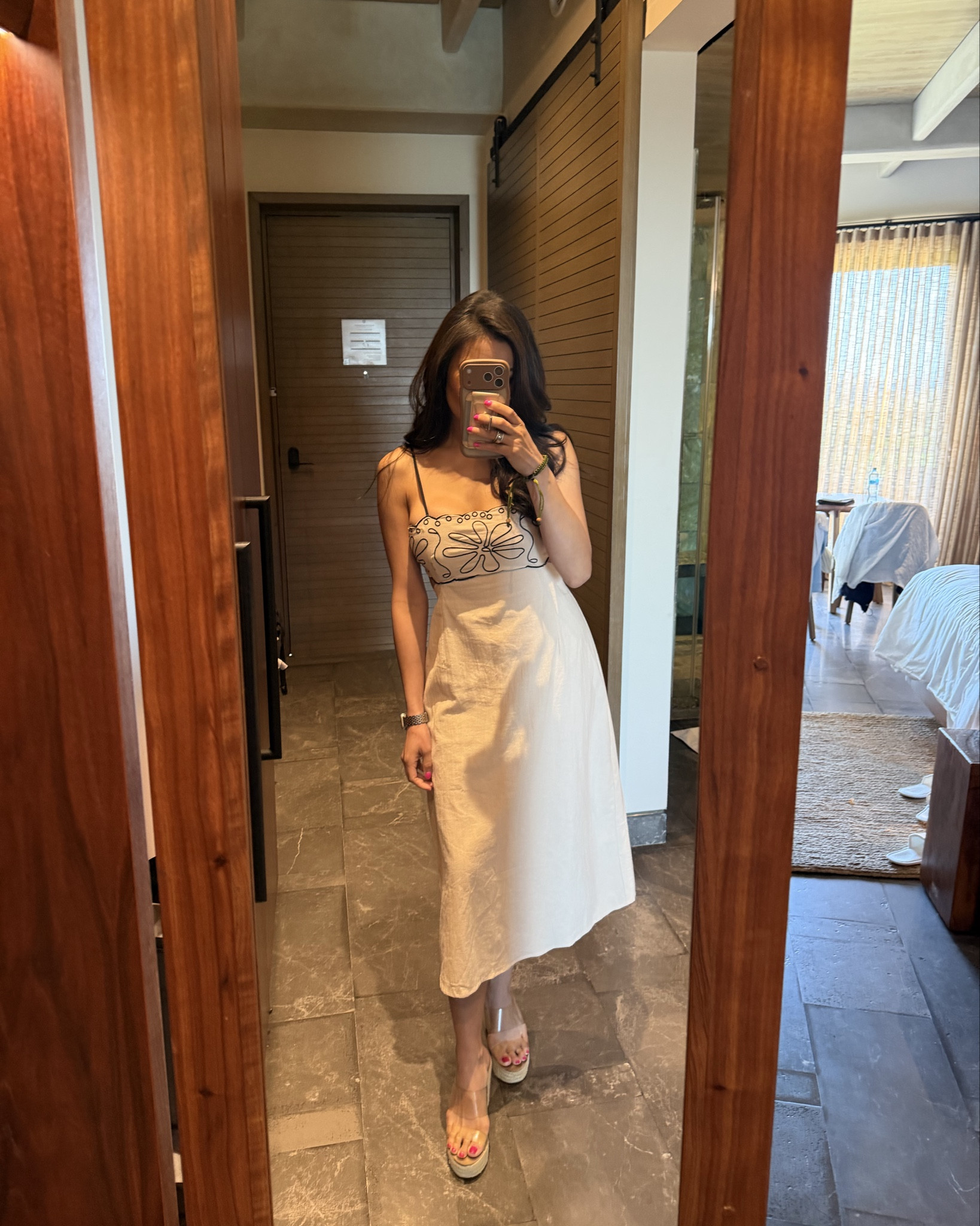 Love this linen summer cutout dress! Wearing size small 

#LTKootd #LTKTravel