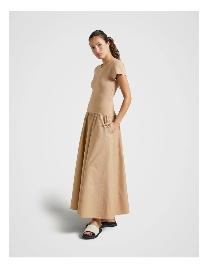 Fine DayRib Poplin Dress in Walnut | Myer