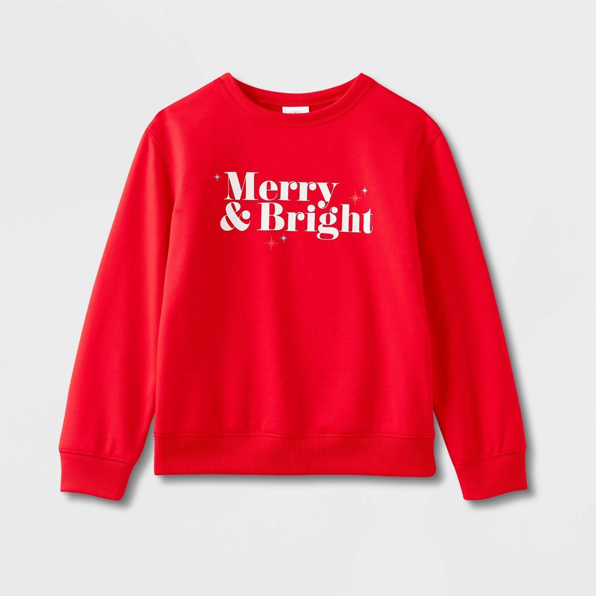 Kids' Merry & Bright Matching Family Sweatshirt - Wondershop™ Red | Target