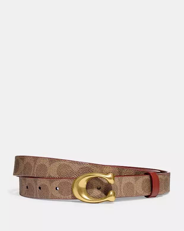 Sculpted C Buckle Cut To Size Reversible Belt, 25 Mm | Coach (CA)