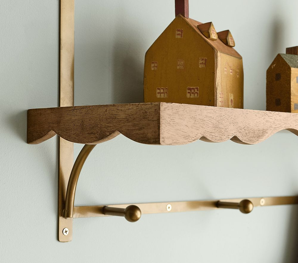 Chris Loves Julia Metal and Wood Tiered Shelf (24"x 18") | Pottery Barn Kids