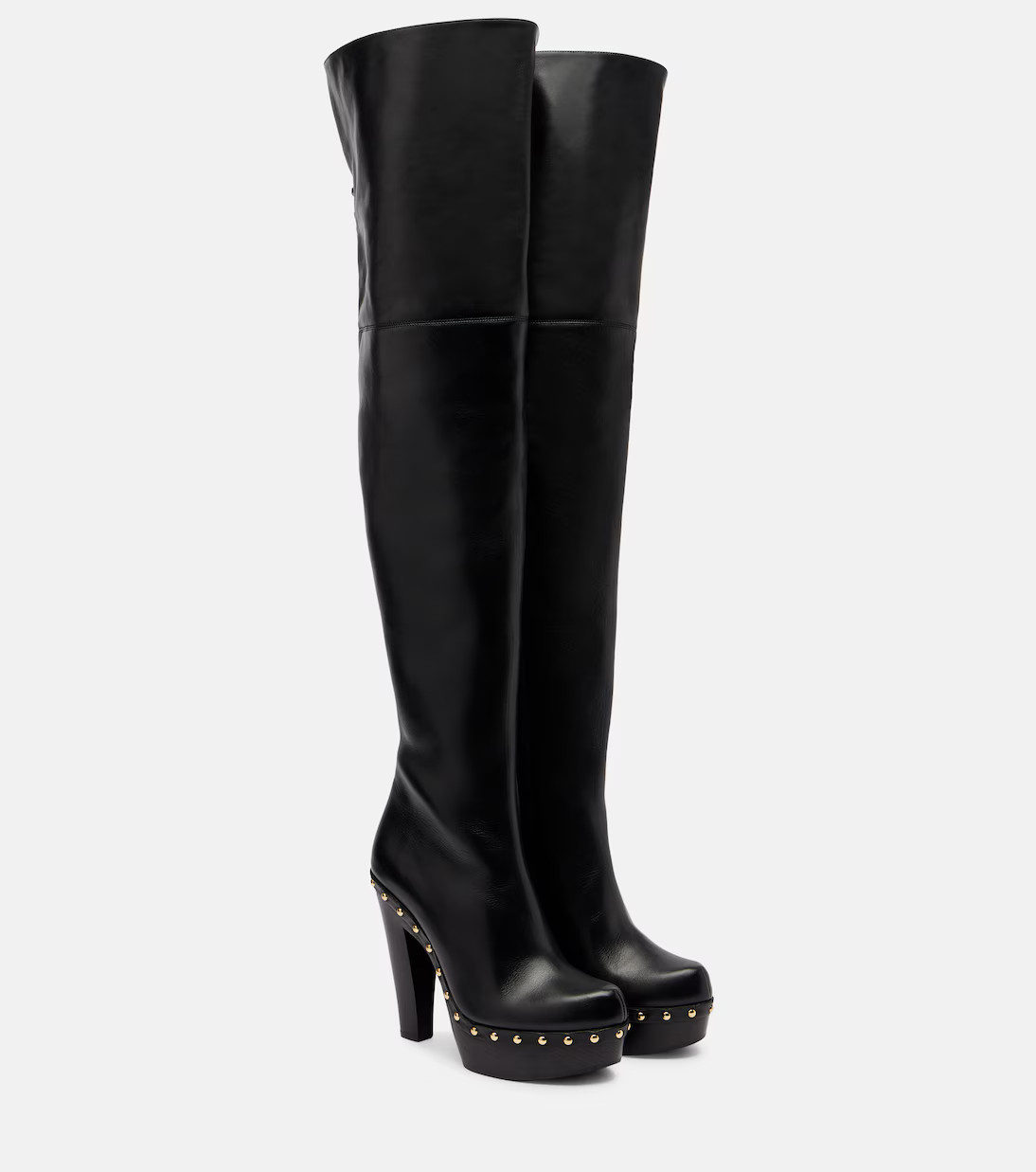 Lola studded leather over-the-knee boots | Mytheresa (US/CA)