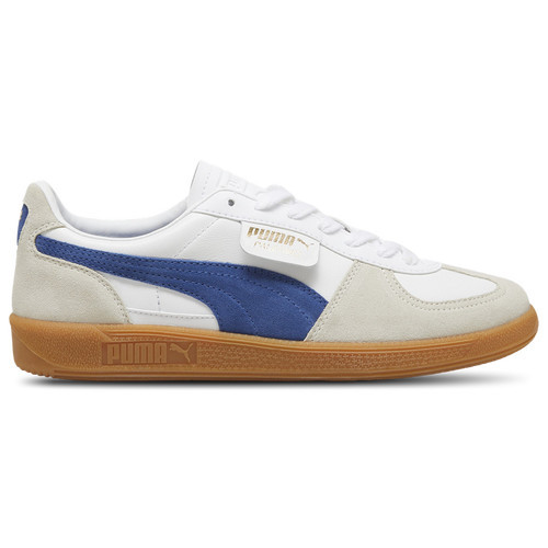 PUMA Mens PUMA Palermo Leather - Mens Shoes White/Blue/Gray Size 11.0 | Champs Sports Canada