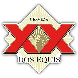 valstick Dos Equis Cerveza Mexican Beer Drink Car Bumper Sticker Decal 5" x 5" | Amazon (US)