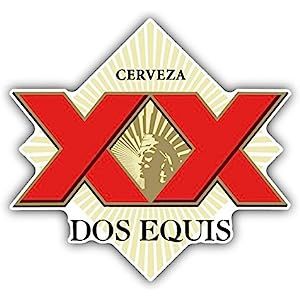 valstick Dos Equis Cerveza Mexican Beer Drink Car Bumper Sticker Decal 5" x 5" | Amazon (US)