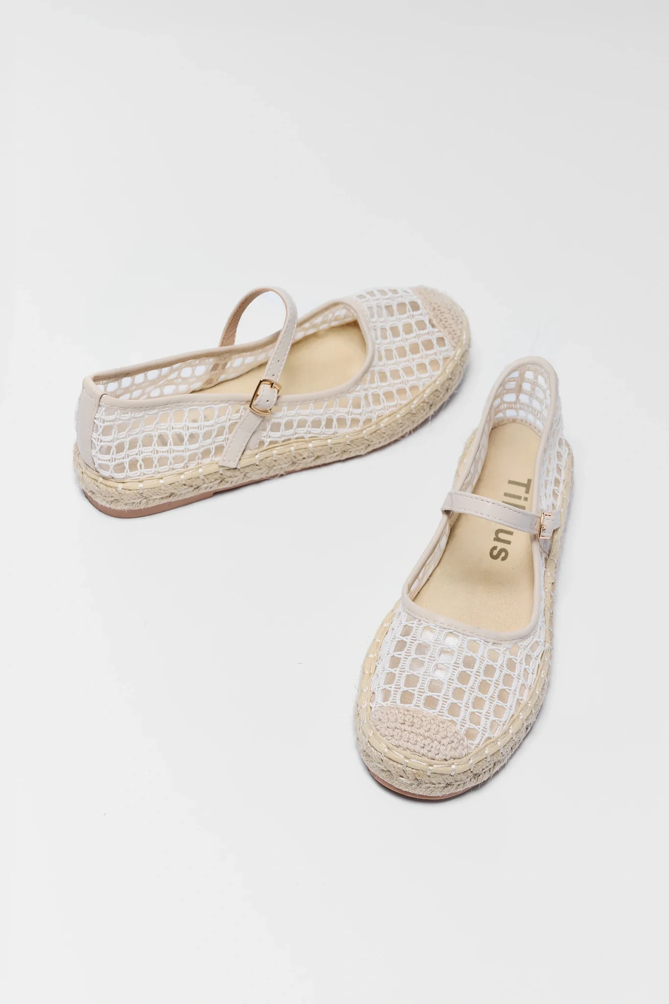 Beige Espadrille Ballet Flats | Avara