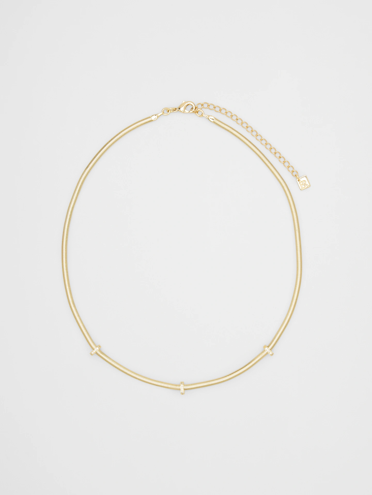 Cubic Zirconia Herringbone Necklace | Banana Republic Factory