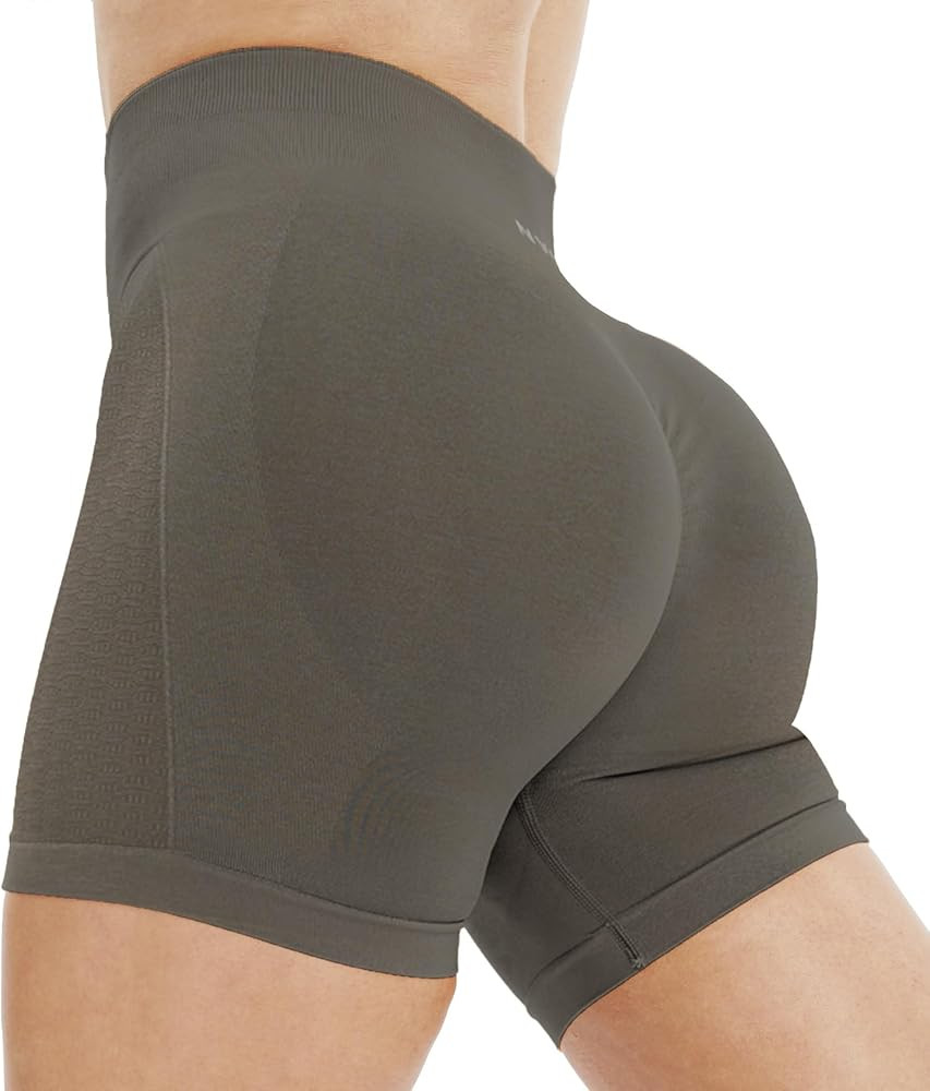 NVS Workout Shorts Women Amplify Contour Seamless Scrunch Shorts Gym Running Fitness Yoga Booty B... | Amazon (US)
