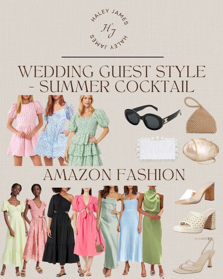 Haley James Style: Wedding Guest Style Summer Cocktail #haleyjames #wedding #weddingstyle #amazonstyle