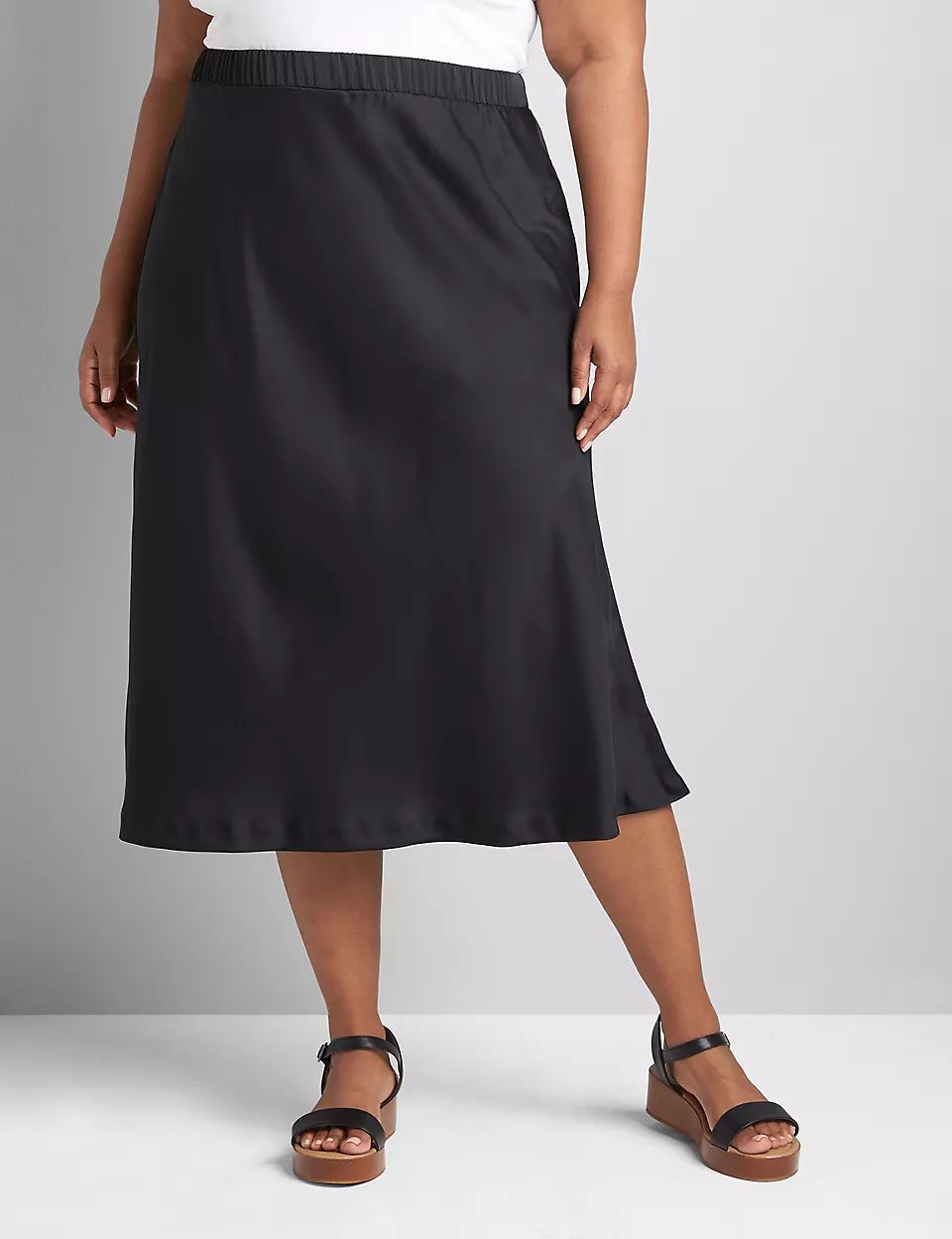 Satin Slip Skirt | Lane Bryant (US)