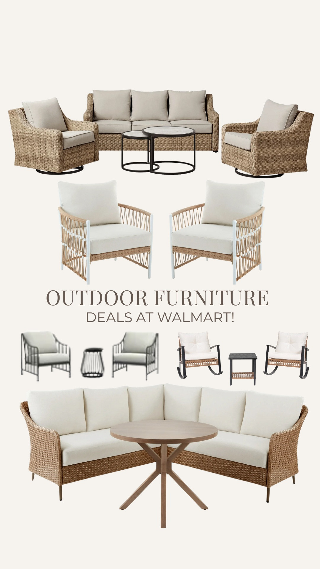 Outdoor furniture deals at Walmart!

patio furniture, conversation sets, outdoor entertaining, affordable outdoor furniture 

 #LTKSeasonal #LTKHome #LTKSaleAlert