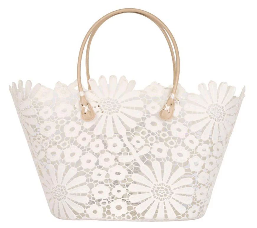 Riki & Romi Daisy Lace Tote | QVC