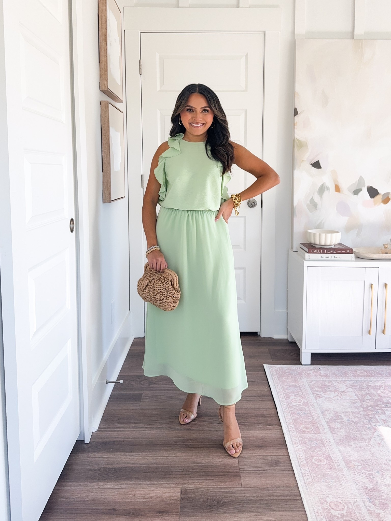 Green top size xs TTS
Green skirt xs TTS
Clear heels size 5 TTS


#LTKStyleTip #LTKPetite #LTKSaleAlert