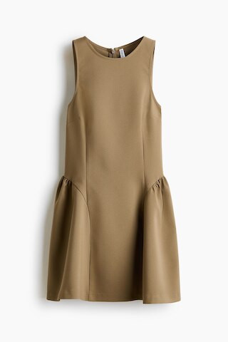 H & M - Dress with Flared Skirt - Beige | H&M (US + CA)