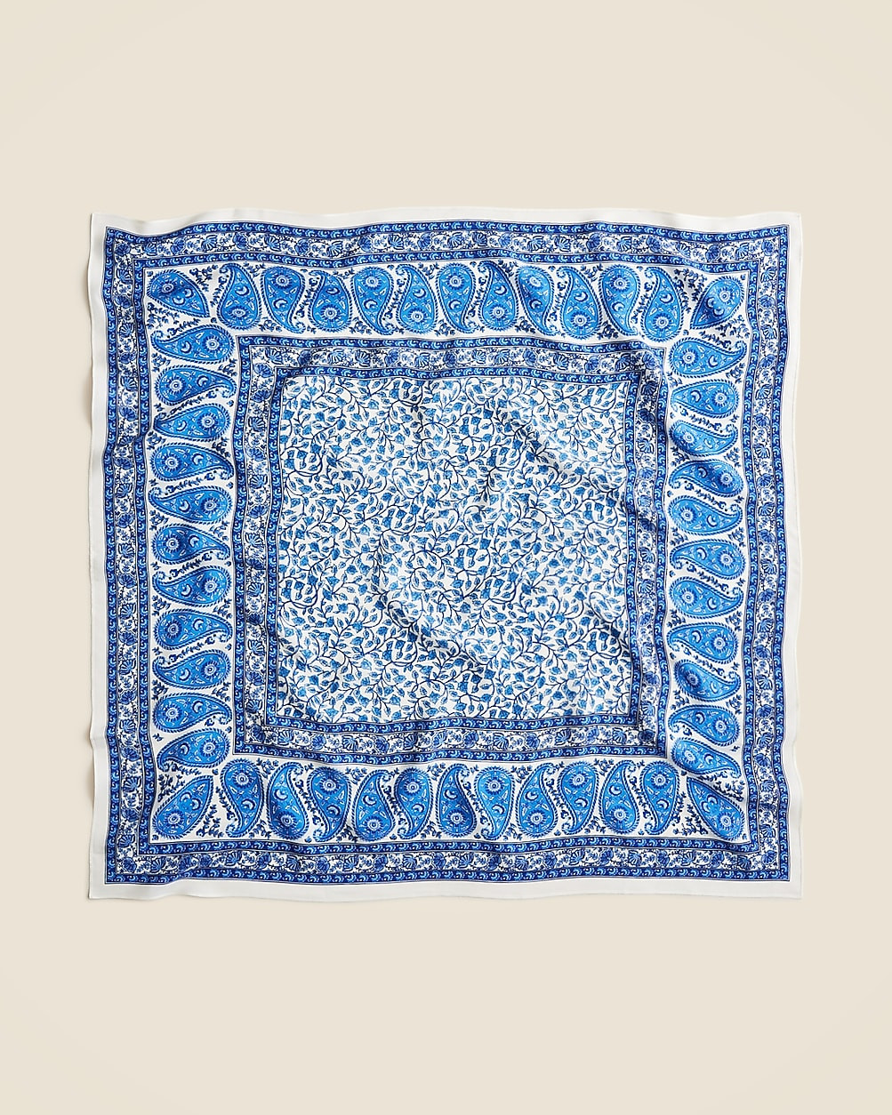 Oversized printed silk bandana | J. Crew US