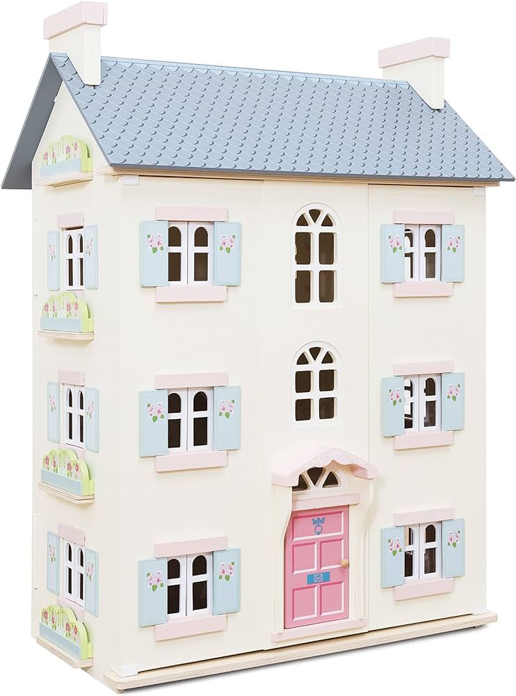 Le Toy Van - Gorgeous Cherry Tree Hall Large 4 Storey Wooden Doll House Play Set For Girls or Boy... | Amazon (US)