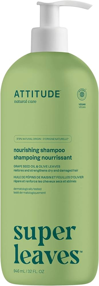 ATTITUDE Nourishing Hair Shampoo, EWG Verified, For Dry and Damaged Hair, Naturally Derived Ingre... | Amazon (US)