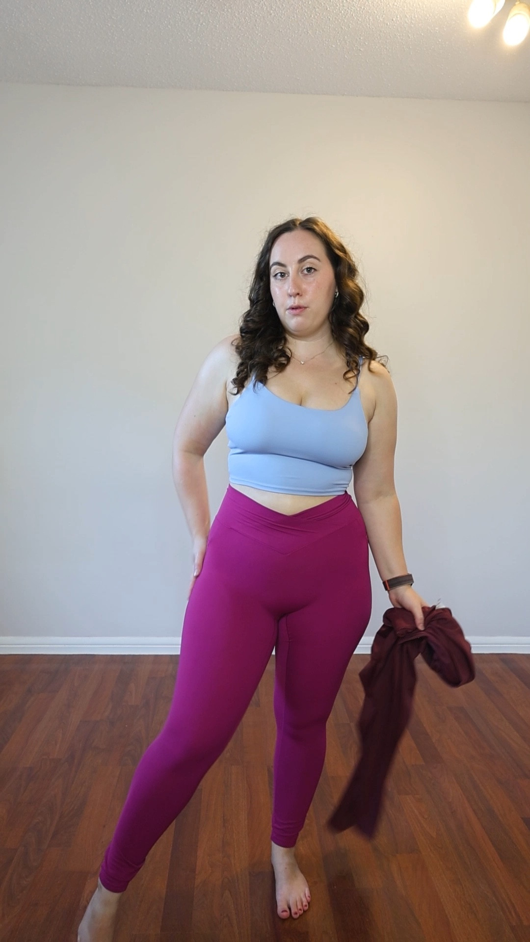 I love both the Cloudful and Patitoff lines from Halara, but I do think it can be confusing to tell the difference! In general, the Cloudful fabric is thinner and feels “barely there”. I would compare it most closely to a lululemon align in terms of comfort and softness. The Patitoff leggings are super comfy and fit similar to the Aerie Real Me leggings, but with the benefit of repelling hair, dirt, and dust! Got some cat hair stuck to you? No problem - just wipe it away with your hand and it falls off! They are great for activities like helping people move or playing with pets + kids! 

#LTKmidsize #LTKfitness #LTKVideo