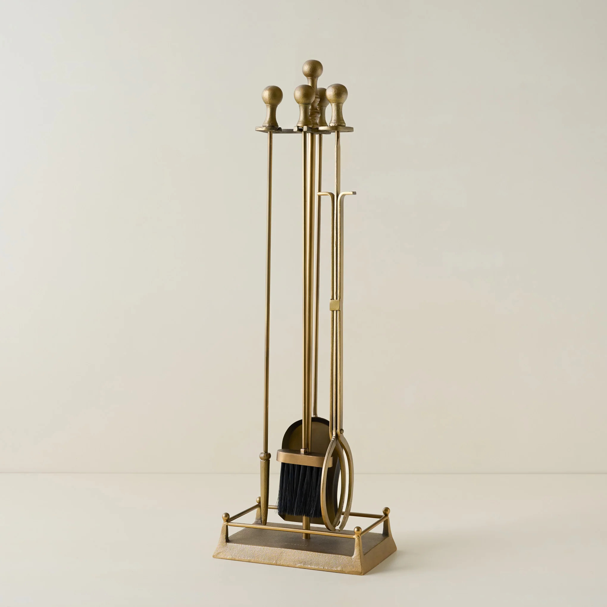 Shepherd Brass Fireplace Toolset | Magnolia