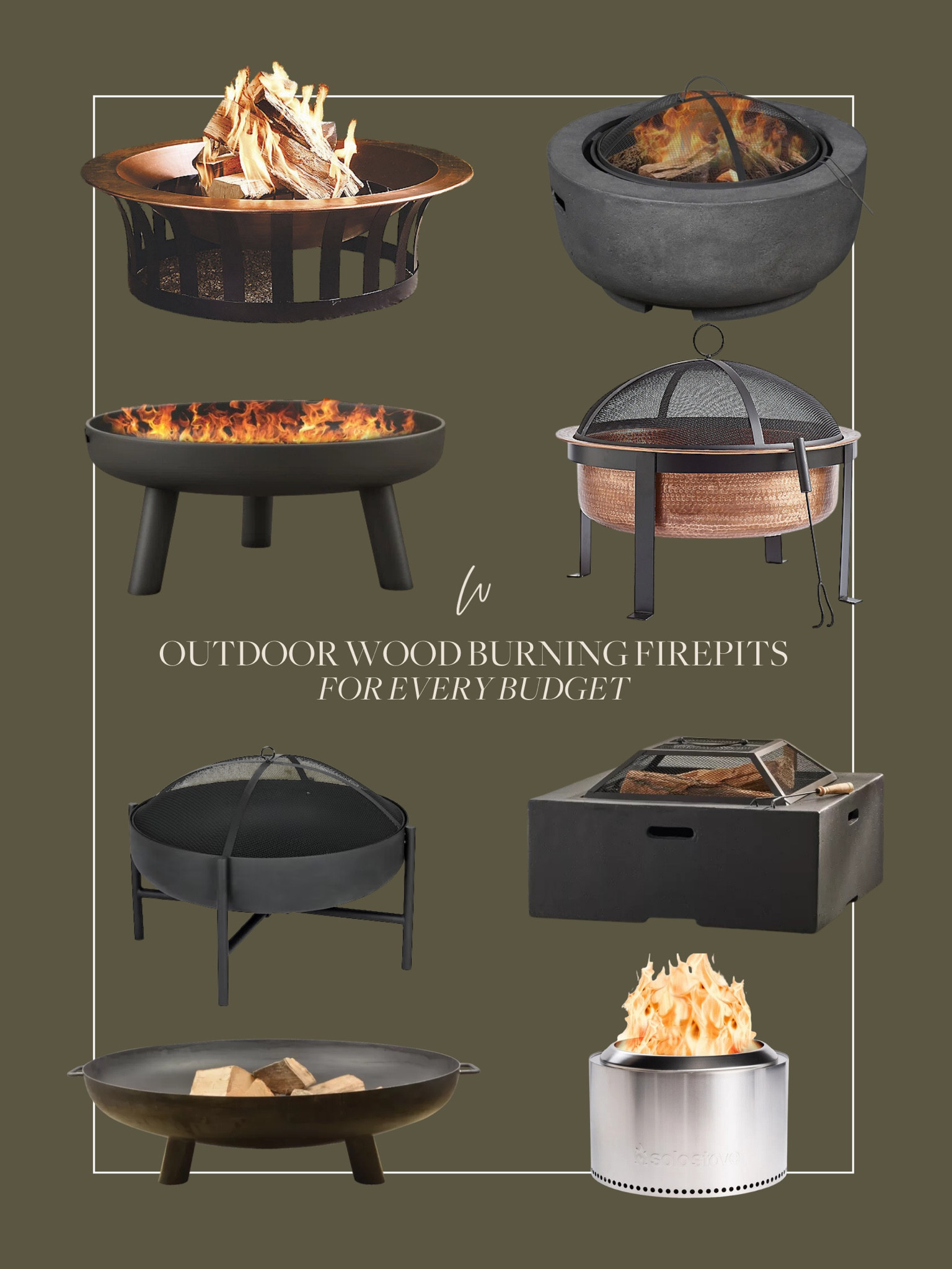 There’s honestly nothing better than bundling up next to the fire during the spring and summer months. If you’re looking to add a wood burning fire pit to your patio or porch, all of these options range in styles and price points. In loving the copper finish on these two!!

#LTKSeasonal #LTKstyletip #LTKhome
