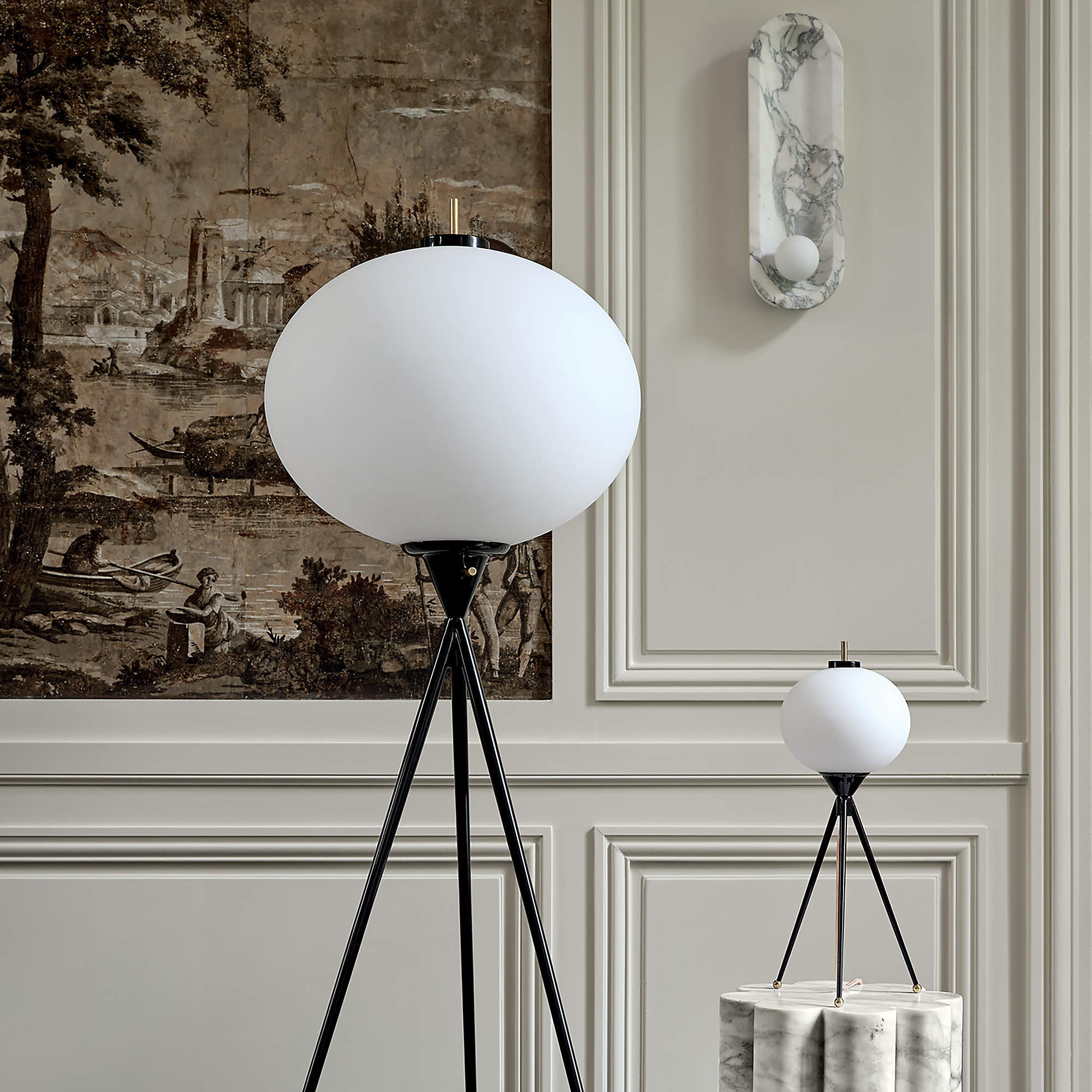 Montaigne Black Tripod Floor Lamp by goop + Reviews | CB2 | CB2