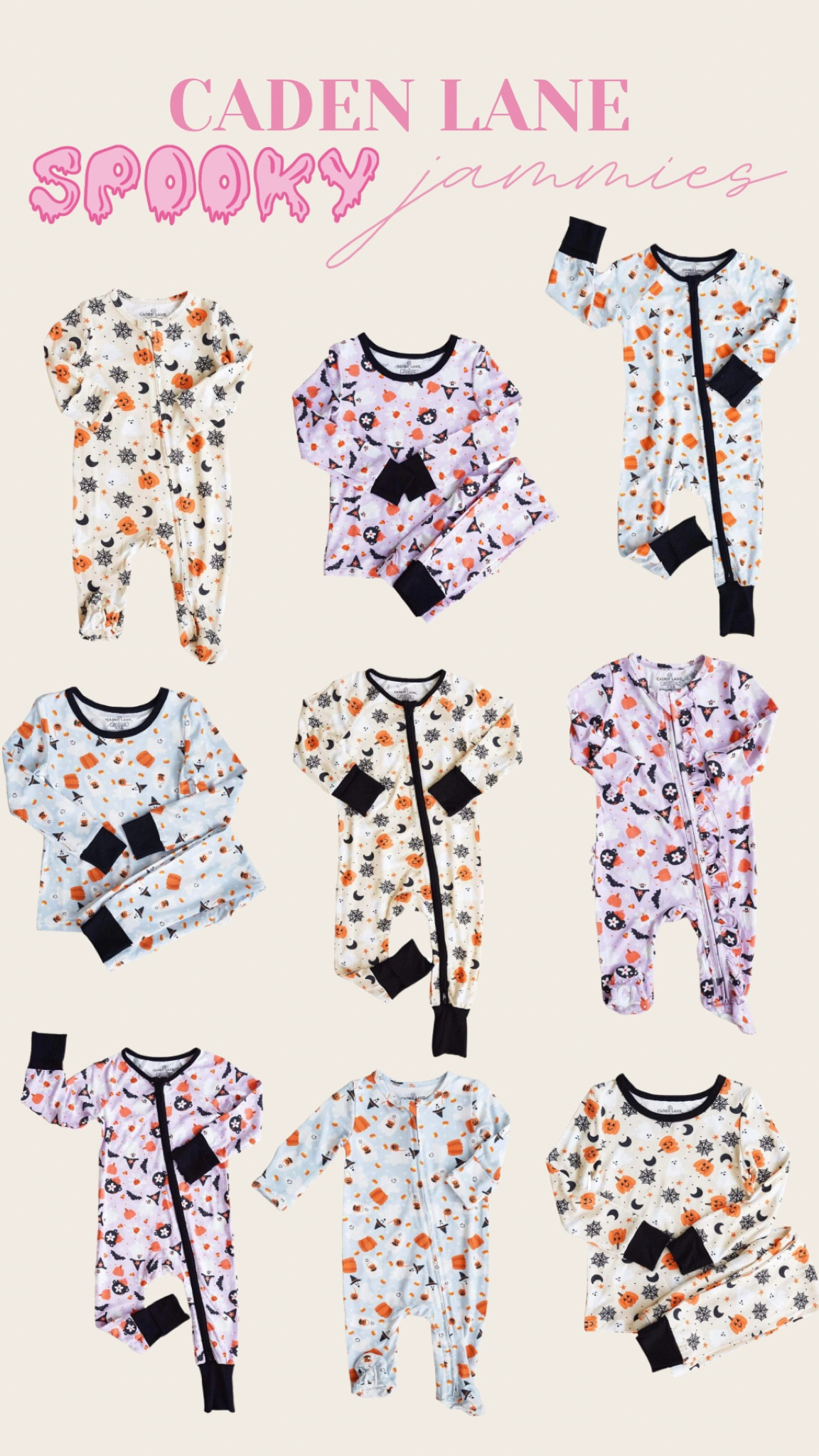Halloween pj’s from Caden lane!! 

Spooky pajamas / spooky pjs / Caden lane / bamboo pjs / Halloween pjs / Halloween pajamas / baby pjs / toddler pjs / Halloween footies / spooky season / Halloween baby / spooky baby / Halloween bamboo pjs / footed pajamas / baby sleep / baby sleep must haves / seasonal pjs / seasonal pajamas / holiday pjs / holiday pajamas 

#LTKbaby #LTKSeasonal #LTKbump