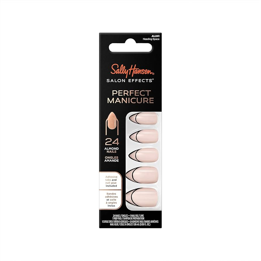 Sally Hansen Salon Effects® Perfect Manicure, Needing Space, Press On Nails, Almond Shaped, Non-... | Amazon (US)