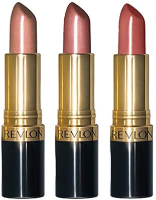 Revlon Super Lustrous Lipstick with Vitamin E and Avocado Oil, 3 Piece Lip Kit Gift Set (420 Blus... | Amazon (US)