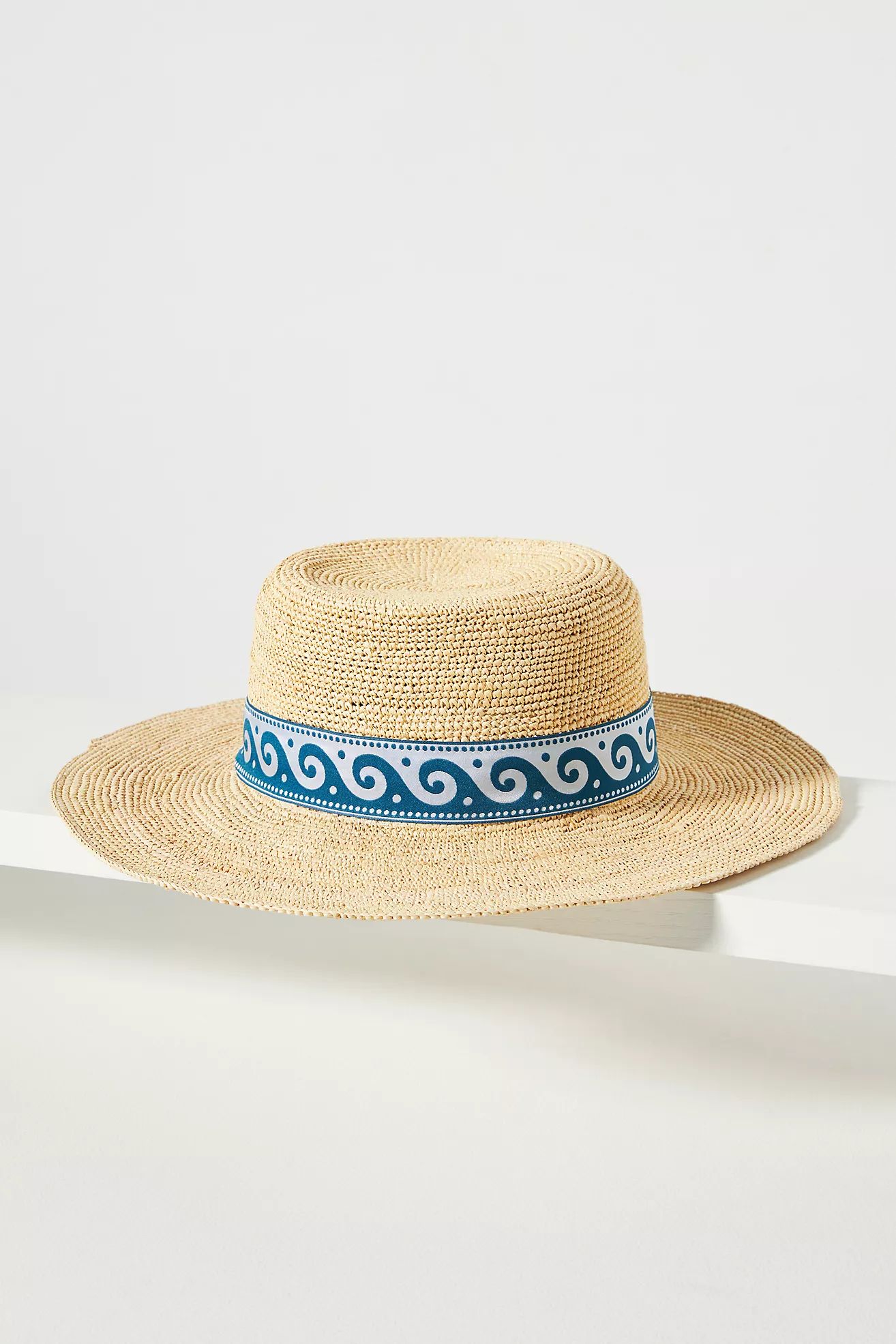 Elegancia Tropical Olas Boater | Anthropologie (US)