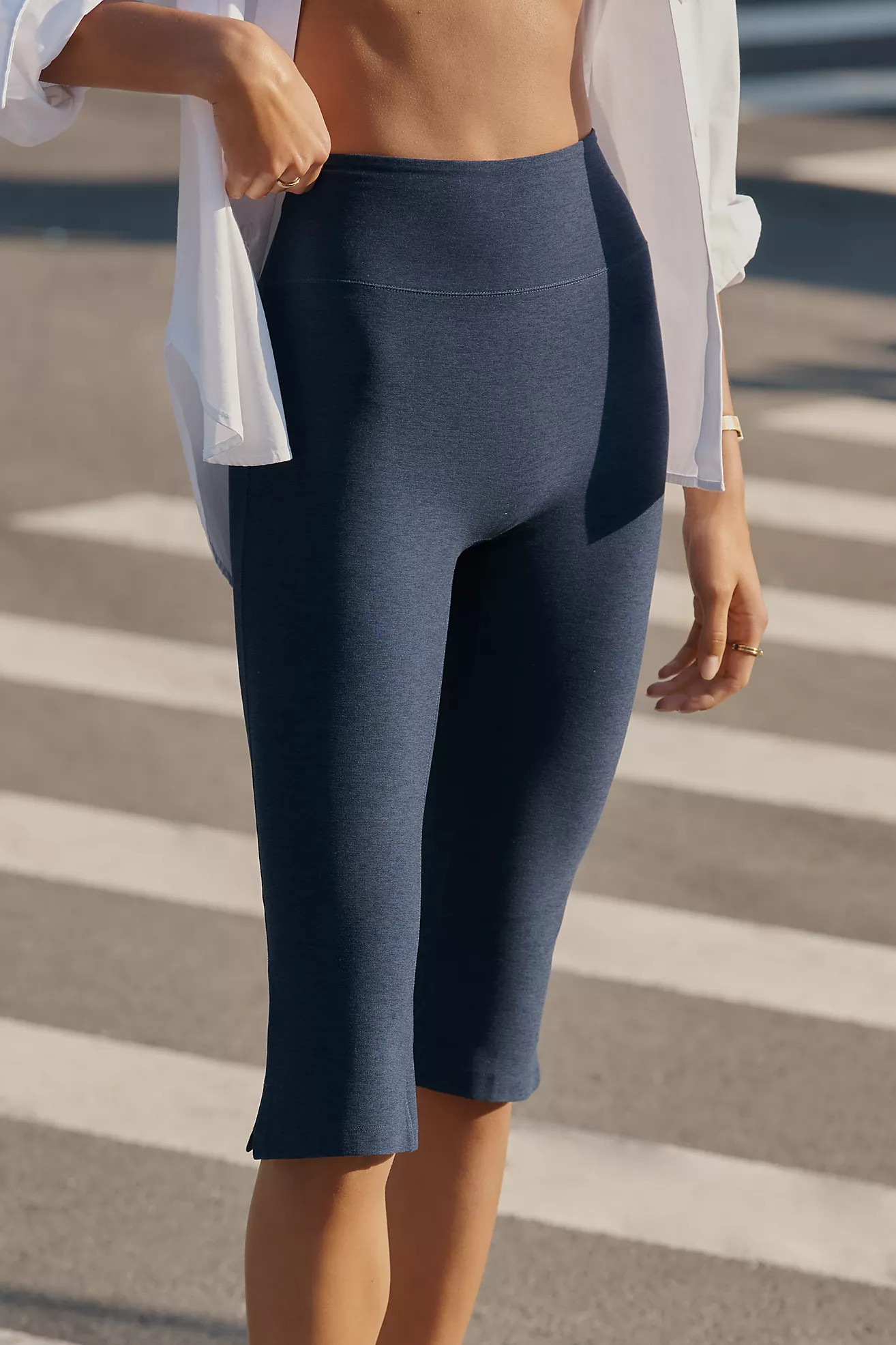 Beyond Yoga Spacedye Slit Pedal Pusher Leggings | Anthropologie (US)