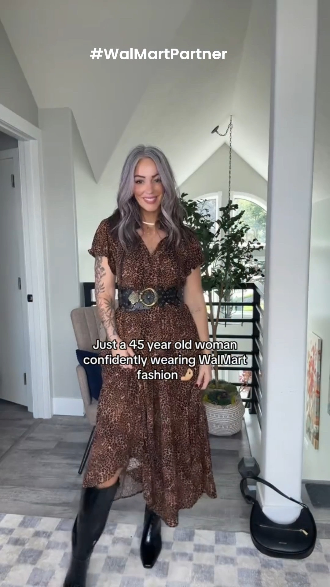 @WalMartFashion always on trend!  #walmartpartner #walmartfashion 
Wearing size Small in this Jessica Simpson dress. Dress is also available in plus size! faux snakeskin boots are TTS!

#LTKPlusSize #LTKFindsUnder50 #LTKMidsize