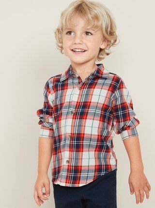 Plaid Twill Shirt for Toddler Boys | Old Navy (US)