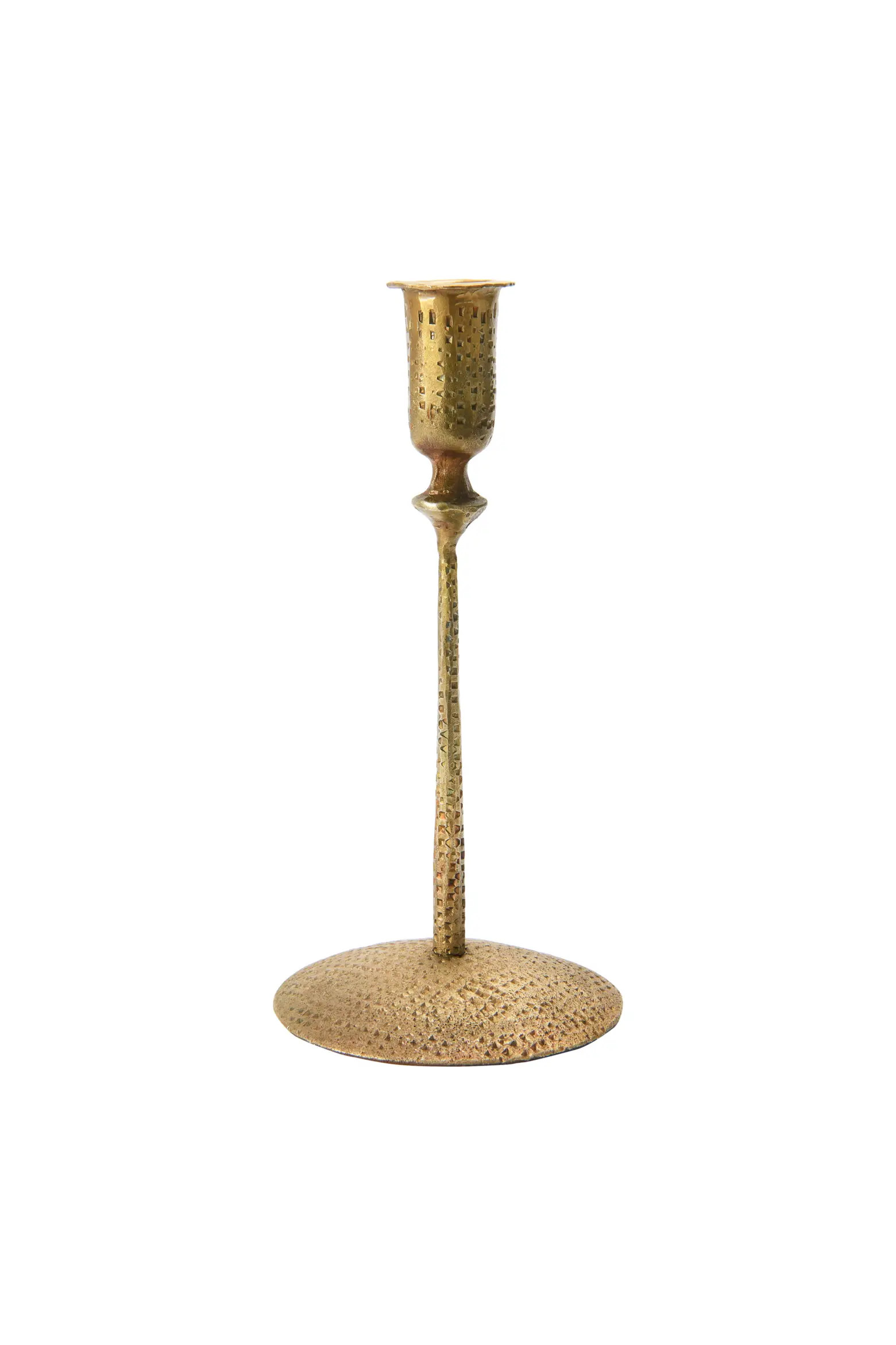 Storied Home Hand-Forged Hammered Metal Taper Holder, Antique Brass Finish | Nordstrom | Nordstrom